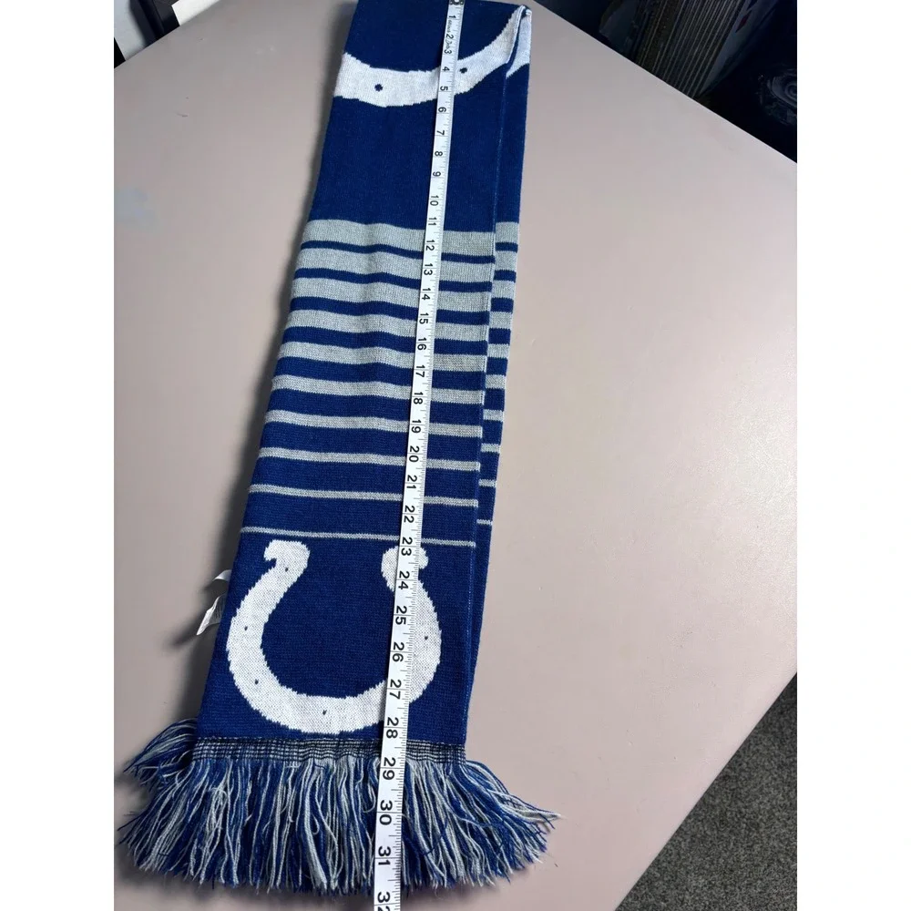 Indianapolis Colts Forever‎ Collectibles Knit Scarf Horseshoe Logo Blue White